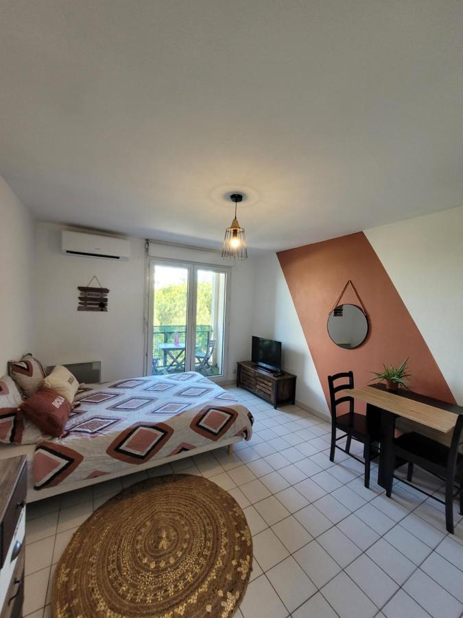 Appartamento Charmant Studio Vue Sur Les Berges Du Lez Montpellier Esterno foto